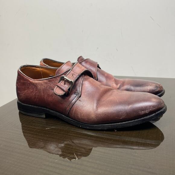 Allen Edmonds Warwick Monk Strap Leather Dress Shoes Men\'s 10D main image 6